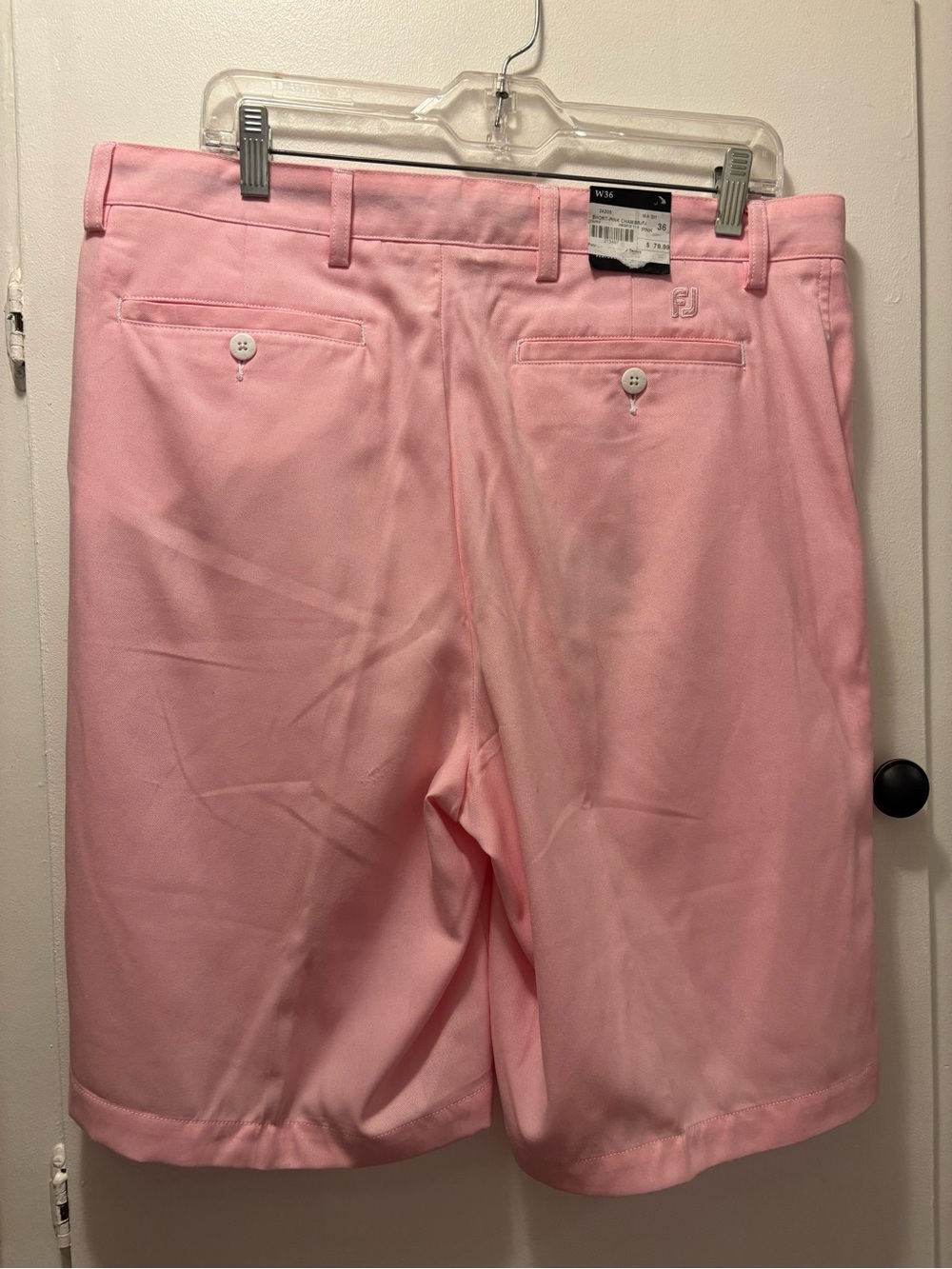 FootJoy Men's Pink Flat-Front Golf Shorts Size 36 - Picture 4 of 10
